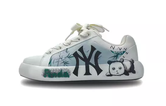 Кроссовки MLB Chunky Lifestyle Shoes Unisex Low-top White, цвет Panda Print