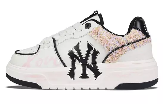 Кроссовки MLB Chunky Liner Chunky Sneakers Unisex Low-top White/Pink, розовый