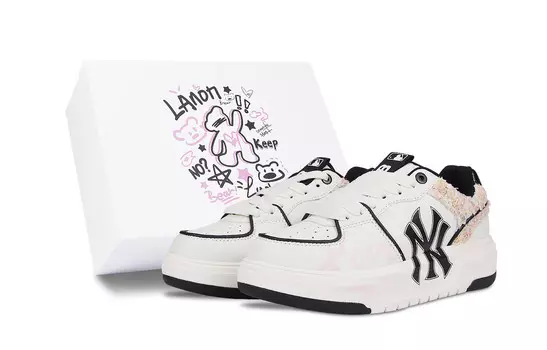 Кроссовки MLB Chunky Liner Chunky Sneakers Unisex Low-top White/Pink, розовый