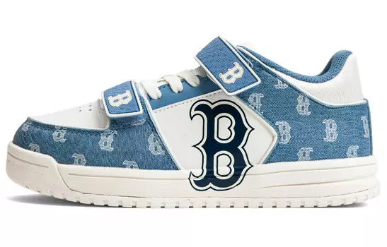 Кроссовки MLB Chunky Liner Lifestyle Shoes Unisex Low-top White/blue, синий