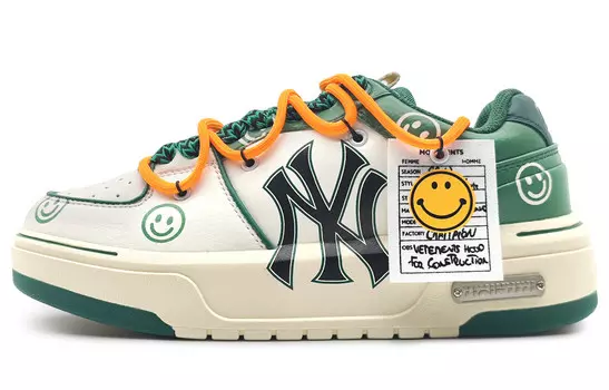 Кроссовки MLB Chunky Liner Skateboard Shoes Unisex Low-Top White Black