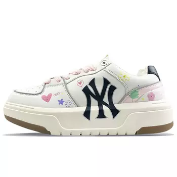 Кроссовки MLB Chunky Liner Skateboard Shoes Unisex Low-Top White, белый