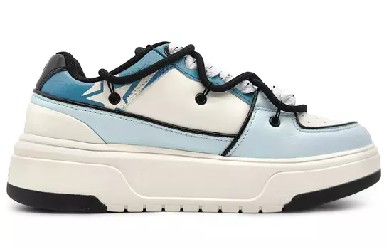 Кроссовки MLB Chunky Liner Skateboard Shoes Unisex Low-Top Beige/Black