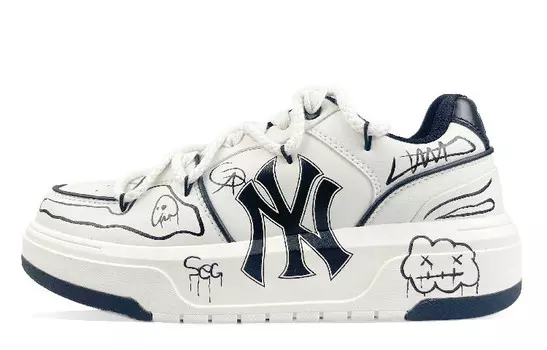 Кроссовки MLB Chunky Liner Skateboard Shoes Unisex Low-Top Black