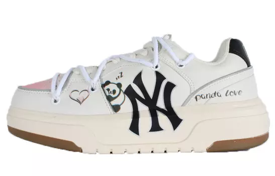 Кроссовки MLB Chunky Liner Skateboard Shoes Unisex Low-Top White Black