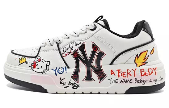 Кроссовки MLB Chunky Liner Skateboard Shoes Unisex Low-Top White, белый