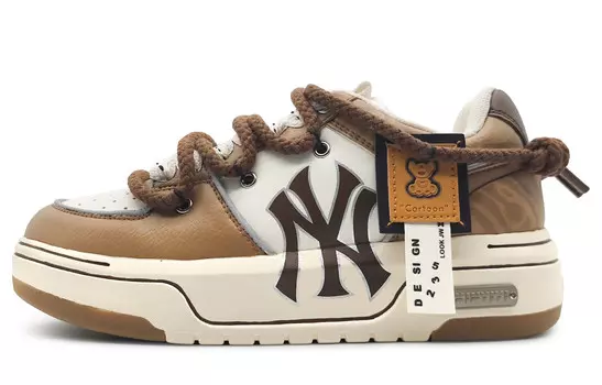 Кроссовки MLB Chunky Liner Skateboard Shoes Unisex Low-Top White Black