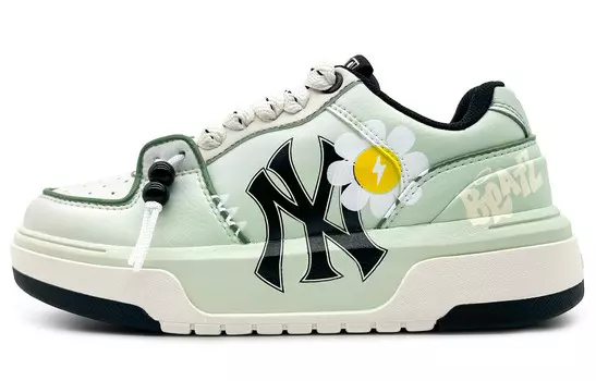 Кроссовки MLB Chunky Liner Skateboard Shoes Unisex Low-Top White Black