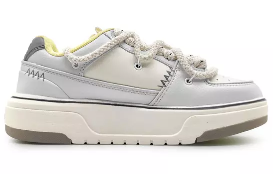 Кроссовки MLB Chunky Liner Skateboard Shoes Unisex Low-Top White Black