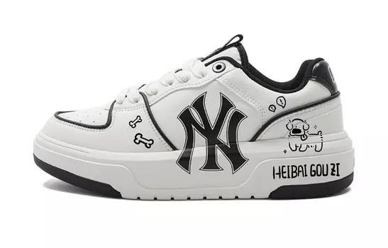 Кроссовки MLB Chunky Liner Skateboard Shoes Unisex Low-Top Black/White