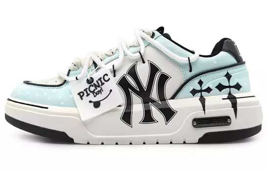 Кроссовки MLB Chunky Liner Skateboard Shoes Unisex Low-Top White Black