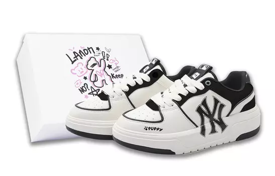 Кроссовки MLB Chunky Liner Skateboard Shoes Unisex Low-Top Black White