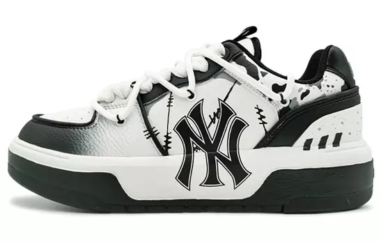 Кроссовки MLB Chunky Liner Skateboard Shoes Unisex Low-Top White Black