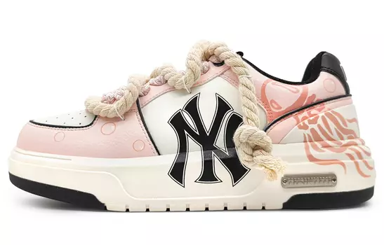 Кроссовки MLB Chunky Liner Skateboard Shoes Unisex Low-Top White Black