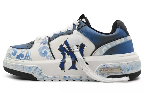 Кроссовки MLB Chunky Liner Skateboard Shoes Unisex Low-Top White Black