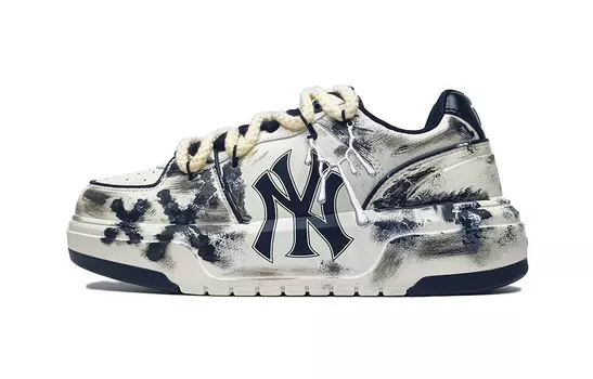 Кроссовки MLB Chunky Liner Skateboard Shoes Unisex Low-Top Black White