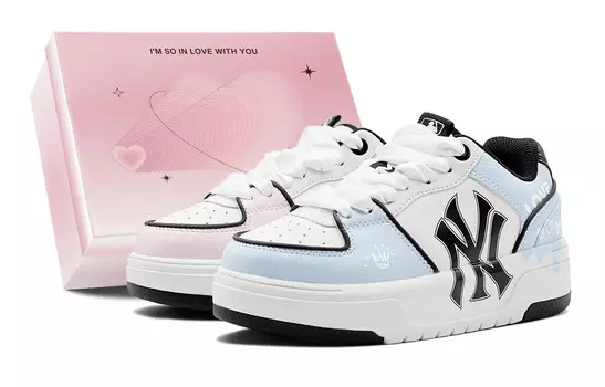 Кроссовки MLB Chunky Liner Skateboard Unisex Low-Top, голубой/розовый