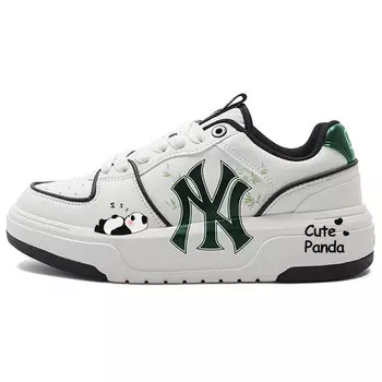 Кроссовки MLB Chunky Liner Skateboarding Shoes Unisex Low-top White/Green, зеленый