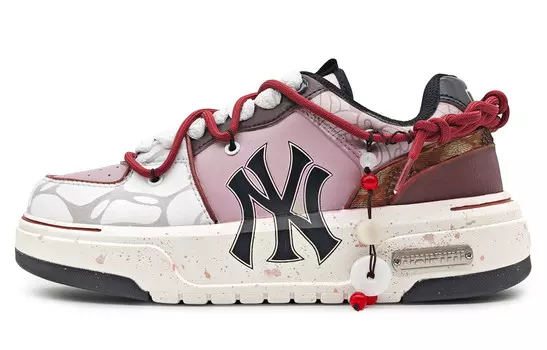 Кроссовки MLB Chunky Liner Skateboarding Shoes Unisex Low-top Pink, фиолетовый