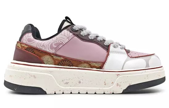 Кроссовки MLB Chunky Liner Skateboarding Shoes Unisex Low-top Pink, фиолетовый