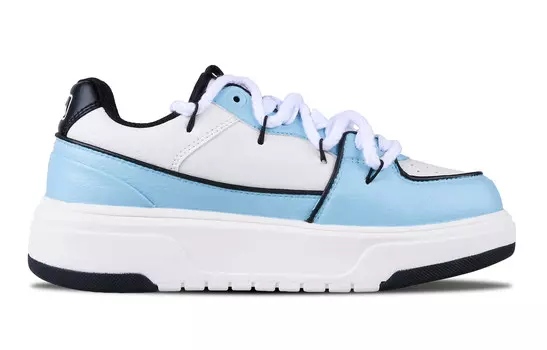 Кроссовки MLB Chunky Liner Skateboarding Shoes Unisex Low-top White, голубой