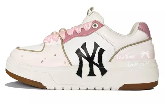 Кроссовки MLB Chunky Liner Skateboarding Shoes Unisex Low-top Pink/white, розовый