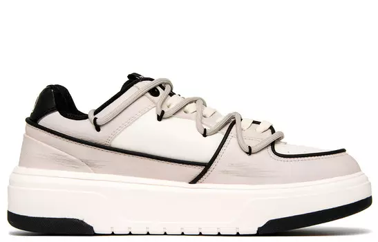 Кроссовки MLB Chunky Liner Skateboarding Shoes Unisex Low-top Grey/white, светло-серый