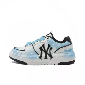 Кроссовки MLB Chunky Liner Skateboarding Shoes Unisex Low-top White/Blue, белый/синий