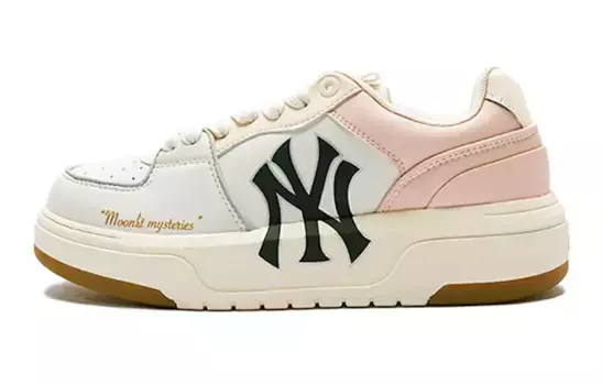 Кроссовки MLB Chunky Liner Skateboarding Shoes Unisex Low-top White/pink, розовый