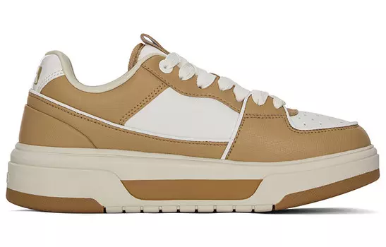 Кроссовки MLB Chunky Liner Skateboarding Shoes Unisex Low-top White/beige/black, цвет Earth Yellow