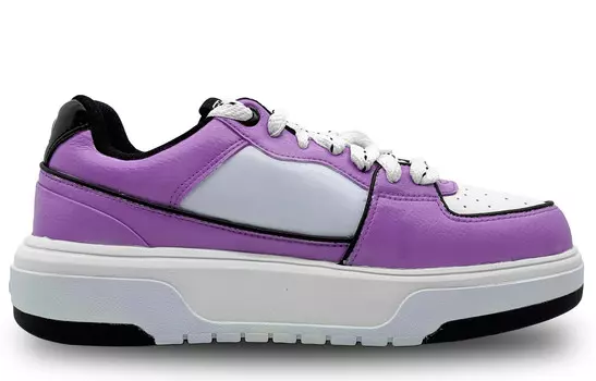 Кроссовки MLB Chunky Liner Skateboarding Shoes Unisex Low-top White, розовый