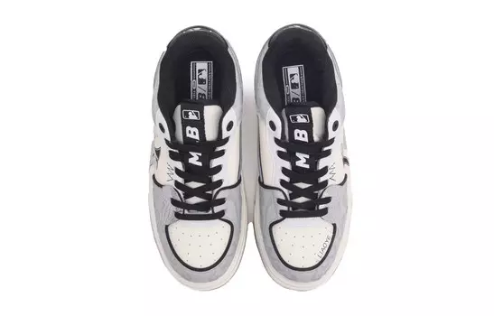 Кроссовки MLB Chunky Liner Skateboarding Shoes Unisex Low-top Gray, светло-серый
