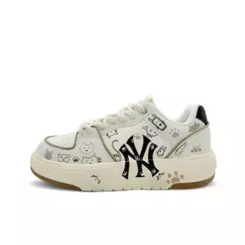 Кроссовки MLB Chunky Liner Skateboarding Shoes Unisex Low-top Rice Brown, цвет Off White