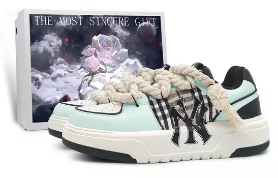 Кроссовки MLB Chunky Liner Skateboarding Shoes Unisex Low-top, бежевый