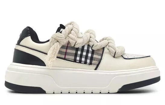 Кроссовки MLB Chunky Liner Skateboarding Shoes Unisex Low-top, бежевый