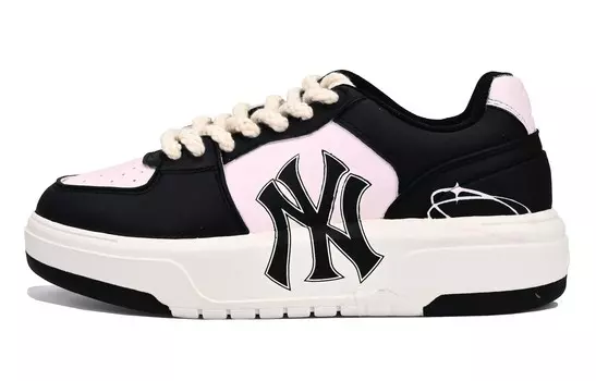 Кроссовки MLB Chunky Liner Skateboarding Shoes Unisex Low-top Black/pink, цвет Lotus Color