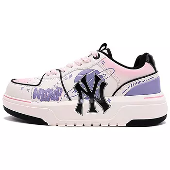 Кроссовки MLB Chunky Liner Skateboarding Shoes Unisex Low-top Purple/white/pink, сиреневый/фиолетовый/белый