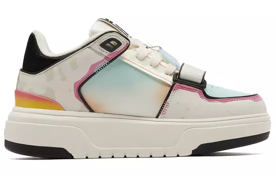 Кроссовки MLB Chunky Liner Skateboarding Shoes Unisex Mid-top Rice/Pink/Blue, голубой