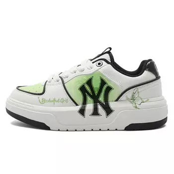 Кроссовки MLB Chunky Liner Skateboarding Shoes Unisex Low-top White/green, белый
