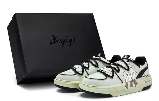 Кроссовки MLB Chunky Liner Skateboarding Shoes Unisex Low-top Black/yellow, желтый/черный