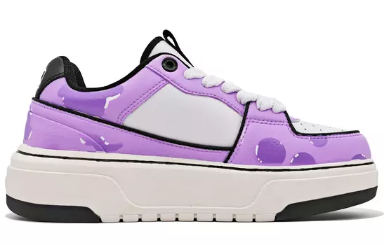 Кроссовки MLB Chunky Liner Skateboarding Shoes Unisex Low-top Dark Purple/black, цвет Wisteria