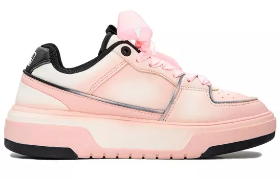 Кроссовки MLB Chunky Liner Skateboarding Shoes Unisex Low-top White/pink, розовый