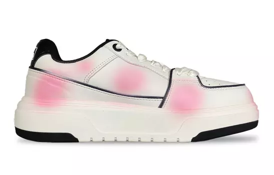 Кроссовки MLB Chunky Liner Skateboarding Shoes Unisex Low-top Core Black / Cloud White / Team Shock Pink 2, черный