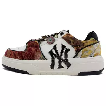 Кроссовки MLB Chunky Liner Skateboarding Shoes Unisex Low-top Black/White, белый