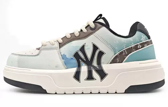 Кроссовки MLB Chunky Liner Skateboarding Shoes Unisex Low-top Brown, синий