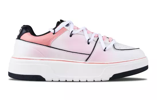 Кроссовки MLB Chunky Liner Skateboarding Shoes Unisex Low-top Black, розовый