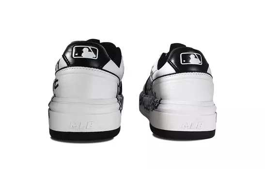 Кроссовки MLB Chunky Liner Skateboarding Shoes Unisex Low-top White/black, белый