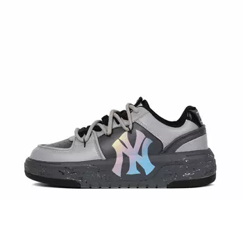 Кроссовки MLB Chunky Liner Skateboarding Shoes Unisex Low-top Black/Gray, черный/серый