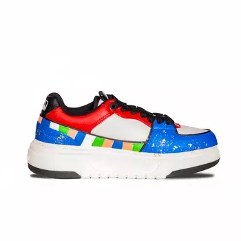 Кроссовки MLB Chunky Liner Skateboarding Shoes Unisex Low-top Blue/Red, синий