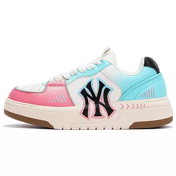 Кроссовки MLB Chunky Liner Skateboarding Shoes Unisex Low-top Blue/pink, голубой